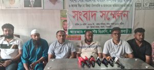 চাঁদাবাজি ও মারধরের অভিযোগ অস্বীকার, পাংশায় বিএনপি নেতার সংবাদ সম্মেলন